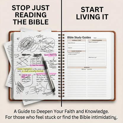 Guided Leather Bible Study Journal - The Heirloom Edition