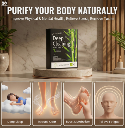 Deep Cleanse Bamboo & Ginger Detox Foot Pads